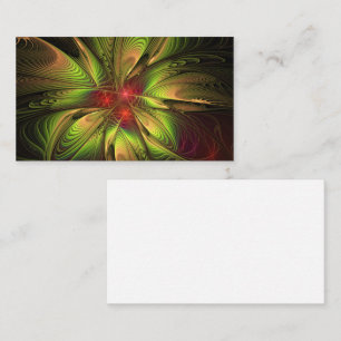 Tarjeta De Fidelización Flores de fantasía fractal blandas y tendientes