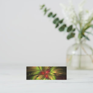Tarjeta De Fidelización Flores de fantasía fractal blandas y tendientes
