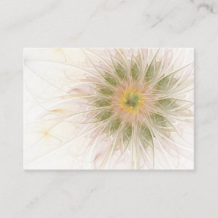 Tarjeta De Fidelización Flores de fantasía fractal blandas y tendientes