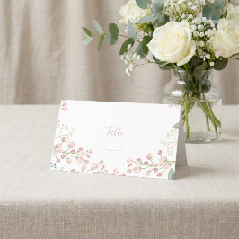 Tarjeta De Fidelización Flores rosas, guion rosado número de tabla de guio