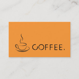Tarjeta De Fidelización Fondo de azafrán profundo para el café de fidelida