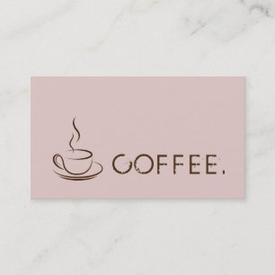 Tarjeta De Fidelización Fondo de la tormenta moderna de polvo de café de
