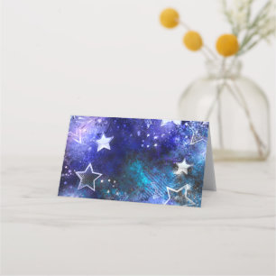 Tarjeta De Fidelización Fondo espacial con estrellas