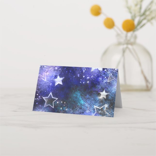 Tarjeta De Fidelización Fondo espacial con estrellas (Anverso)