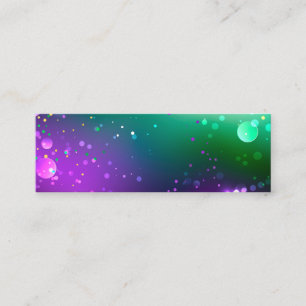 Tarjeta De Fidelización Fondo morado festivo Mardi Gras
