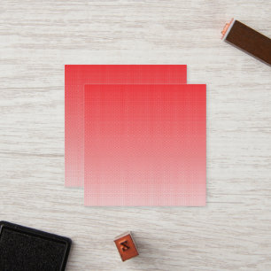 Tarjeta De Fidelización fondo rojo y blanco con cuadrados pequeños