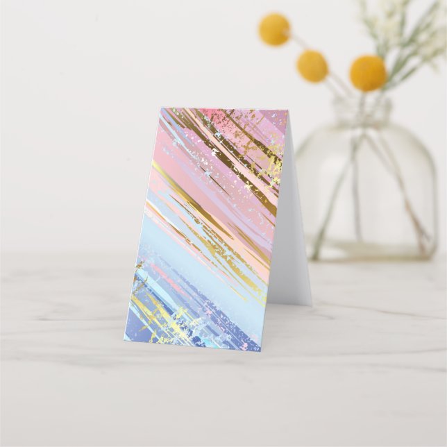 Tarjeta De Fidelización Fondo rosa texturizado (Reverso)