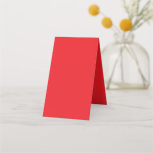 Tarjeta De Fidelización Fondo Sólido Rojo