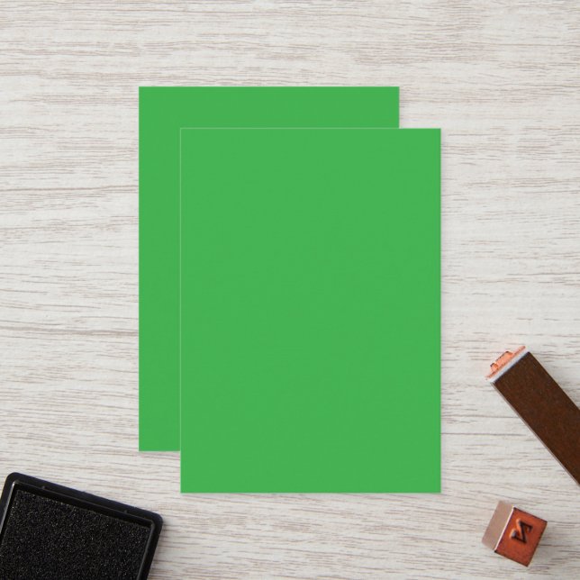 Tarjeta De Fidelización fondo verde con borde blanco (Anverso/Reverso In Situ)