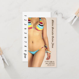 Tarjeta De Fidelización Foto: Personalizar Bikini Barista Drive-Thru