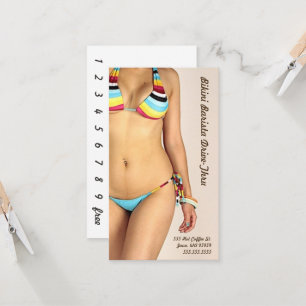 Tarjeta De Fidelización Foto: Personalizar Bikini Barista Drive-Thru