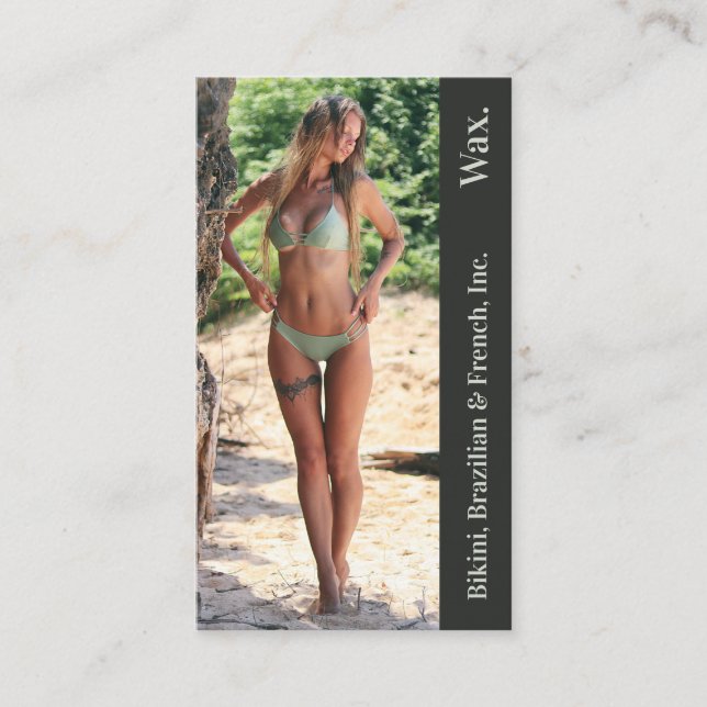 Tarjeta De Fidelización Fotografía de cera francesa bikini - Punchcard (Anverso)