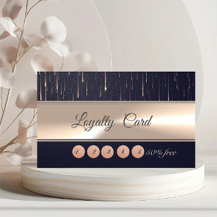 Tarjeta De Fidelización Franja elegante moderna profesional, gotas