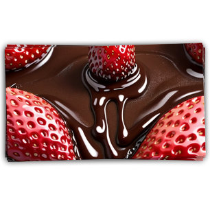 Tarjeta De Fidelización fresas de chocolate