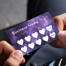 Galaxia cósmica Purple Night Sky Logotipo de medio