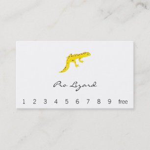 Tarjeta De Fidelización Gecko del leopardo