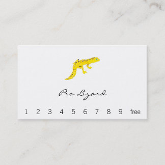 Tarjeta De Fidelización Gecko del leopardo