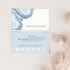 Tarjeta De Fidelización Geode de onda azul | Lealtad