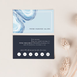 Tarjeta De Fidelización Geode de onda azul | Lealtad