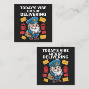 Tarjeta De Fidelización Gnomos trabajadores postales correo