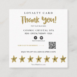 Tarjeta De Fidelización *~* Gracias a las estrellas de las recompensas QR
