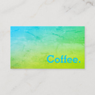 Tarjeta De Fidelización Gradiente de Greenleaf Mínimo Pasta de Café de Lea
