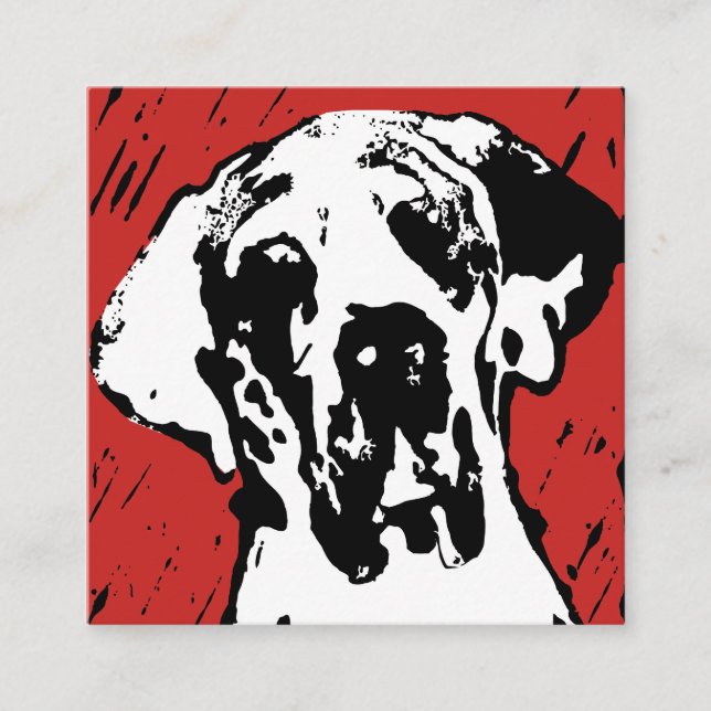Tarjeta De Fidelización Gran Danés Linoprint (Anverso)