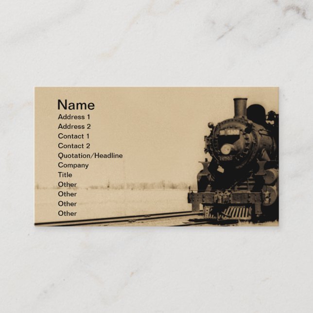 Tarjeta De Fidelización Grand Trunk Western Engine No. 5042 Business Card (Anverso)