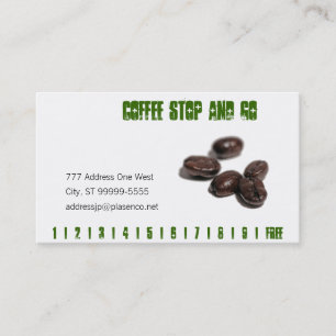 Tarjeta De Fidelización Granos de café