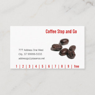 Tarjeta De Fidelización Granos de café