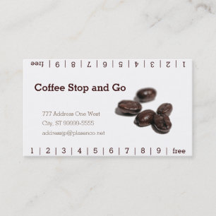 Tarjeta De Fidelización Granos de café
