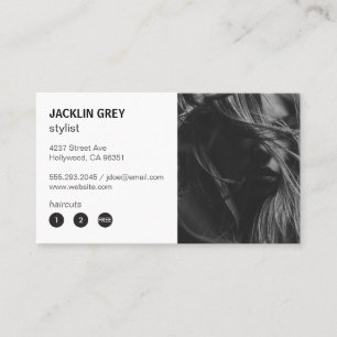 Tarjeta De Fidelización Hairstylista Moderno