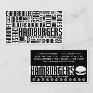Tarjeta De Fidelización hamburguesas (chit chat)