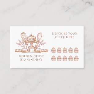 Tarjeta De Fidelización Herramientas de repostería para panadero chef past