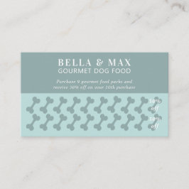 Tarjeta De Fidelización Hueso de perro verde de Moda moderna