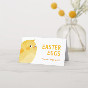 Tarjeta De Fidelización Huevos de chocolate Buffet de Pascua con pollo peq