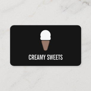 Tarjeta De Fidelización Icono de cono de crema de hielo / variación / tarj