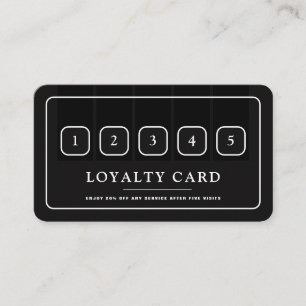 Tarjeta De Fidelización Icono profesional en blanco y negro