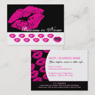 Tarjeta De Fidelización Impresiones del beso de las rosas fuertes -