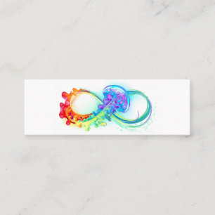Tarjeta De Fidelización Infinidad con las medusas del arcoiris