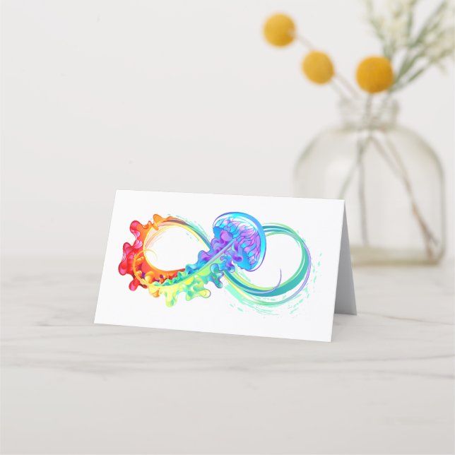Tarjeta De Fidelización Infinidad con las medusas del arcoiris (Anverso)