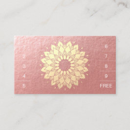 Tarjeta De Fidelización Instructor de mediación de yoga Mandala Loyalty Pu