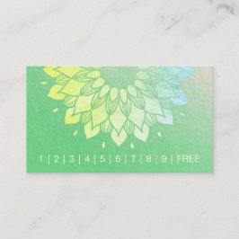 Tarjeta De Fidelización Instructor de mediación de yoga Mandala Loyalty Pu