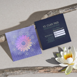 Tarjeta De Fidelización Instructor de Meditación de Yoga 10 Clase