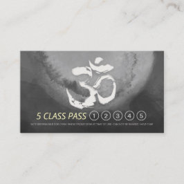 Tarjeta De Fidelización Instructor de Meditación de Yoga 5 Clase Pass Loya