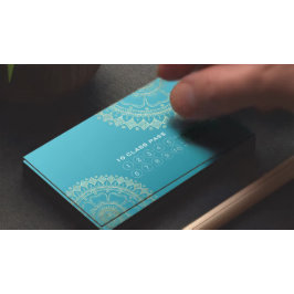 Tarjeta De Fidelización Instructor de Meditación de Yoga Gold Mandala Clas