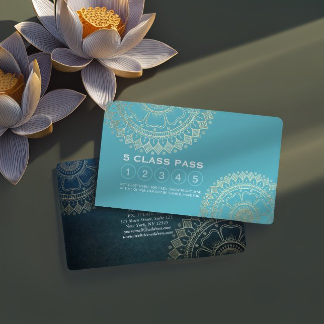 Tarjeta De Fidelización Instructor de Meditación de Yoga Lealtad de Mandal (Subido por el creador)