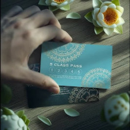 Tarjeta De Fidelización Instructor de Meditación de Yoga Lealtad de Mandal