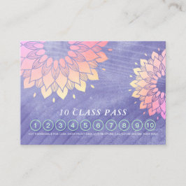 Tarjeta De Fidelización Instructor de yoga Mandala 10 Clase Pass