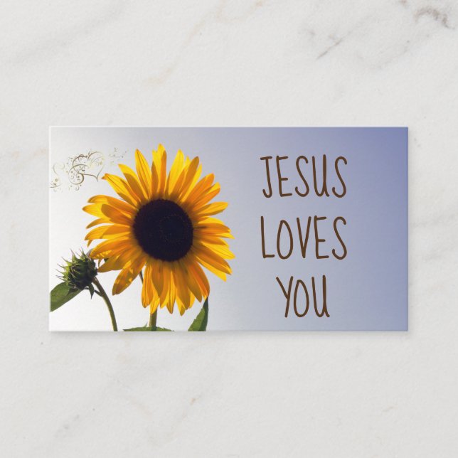 Tarjeta De Fidelización Jesús del girasol te ama (Anverso)